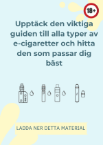 Portada de Upptäck den ultimata guiden till olika e-cigaretter – hitta den som passar dig bäst!